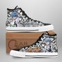 Ayanami Rei High Top Shoes Custom Manga Anime Neon Genesis Evangelion Sneakers