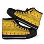 Aztec Indians Navajo Tribal Native American Print Men Women's High Top Shoes