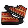 Aztec Native American Tribal Navajo Indians Print Men Women's High Top Shoes