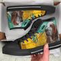 Basset Hound Dog Sneakers Colorful High Top Shoes