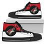 Bright Colours Open Sections Great Logo Arizona Coyotes High Top Shoes