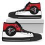 Bright Colours Open Sections Great Logo Atlanta Falcons High Top Shoes