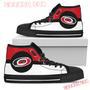 Bright Colours Open Sections Great Logo Carolina Hurricanes High Top Shoes Sport Sneakers