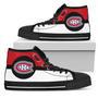 Bright Colours Open Sections Great Logo Montreal Canadiens High Top Shoes