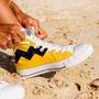 Charlie Brown Zig Zag Canvas High Top Shoes Sneakers