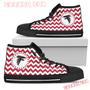 Chevron Broncos Atlanta Falcons High Top Shoes Sport Sneakers