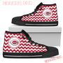 Chevron Broncos Cincinnati Reds High Top Shoes Sport Sneakers