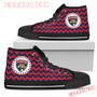 Chevron Broncos Florida Panthers High Top Shoes Sport Sneakers