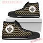 Chevron Broncos New Orleans Saints High Top Shoes Sport Sneakers