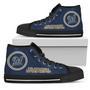 Circle Logo Milwaukee Brewers High Top Shoes