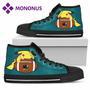 Colorful Pikachu Laying On Ball San Jose Sharks High Top Shoes Black