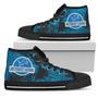 Cute Jurassic Park Detroit Lions High Top Shoes