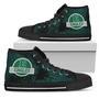 Cute Jurassic Park Eastern Michigan Eagles High Top Shoes