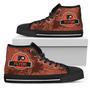 Cute Jurassic Park Philadelphia Flyers High Top Shoes