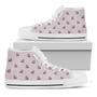 Cute Yorkshire Terrier Pattern Print White High Top Shoes