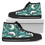 Deep Sea Wave Surfing Men's High Top Shoes