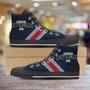 Diehard New England Fan Canvas High Top Shoes Sneakers