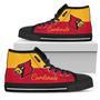 Divided Colours Stunning Logo Louisville Cardinals High Top Shoes