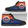 Divided Colours Stunning Logo New York Mets High Top Shoes