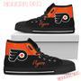 Divided Colours Stunning Logo Philadelphia Flyers High Top Shoes Sport Sneakers