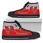 Divided Colours Stunning Logo Tampa Bay Buccaneers High Top Shoes