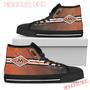 Double Stick Check Miami Marlins High Top Shoes Sport Sneakers