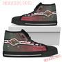 Double Stick Check Minnesota Wild High Top Shoes Sport Sneakers