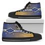 Double Stick Check St. Louis Blues High Top Shoes