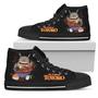 Eating Totoro Sneakers High Top Shoes Anime Fan