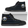 Edge Straight Perfect Circle Buffalo Sabres High Top Shoes