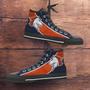 Fan Art Denver Broncos Canvas High Top Shoes Sneakers