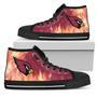 Fighting Like Fire Arizona Cardinals High Top Shoes