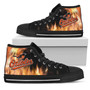 Fighting Like Fire Baltimore Orioles High Top Shoes