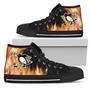 Fighting Like Fire Pittsburgh Penguins High Top Shoes