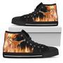 Fighting Like Fire Texas Longhorns High Top Shoes