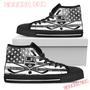 Flag Rugby Los Angeles Kings High Top Shoes Sport Sneakers