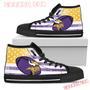 Flag Rugby Minnesota Vikings High Top Shoes Sport Sneakers