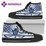 Flag Rugby Toronto Maple Leafs High Top Shoes Black