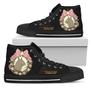 Floral Totoro Sneakers High Top Shoes My Neighbor Totoro