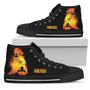 Graphic Luffy Sneakers High Top Shoes One Piece fan