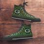 Green Bay Packers Ugly Christmas Style Canvas High Top Shoes