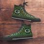 Green Bay Packers Ugly Christmas Style Canvas High Top Shoes Sneakers