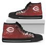 Grunge Vintage Logo Cincinnati Reds High Top Shoes