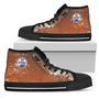 Grunge Vintage Logo Edmonton Oilers High Top Shoes