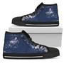 Grunge Vintage Logo Los Angeles Dodgers High Top Shoes