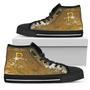 Grunge Vintage Logo Pittsburgh Pirates High Top Shoes