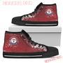 Grunge Vintage Logo Texas Rangers High Top Shoes Sport Sneakers