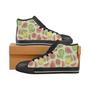 Guava Pattern Background Women's High Top Shoes Black