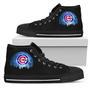 Halloween Orange Moon Mystery Chicago Cubs High Top Shoes