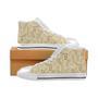 hand drawn peanuts pattern Women's High Top Shoes White